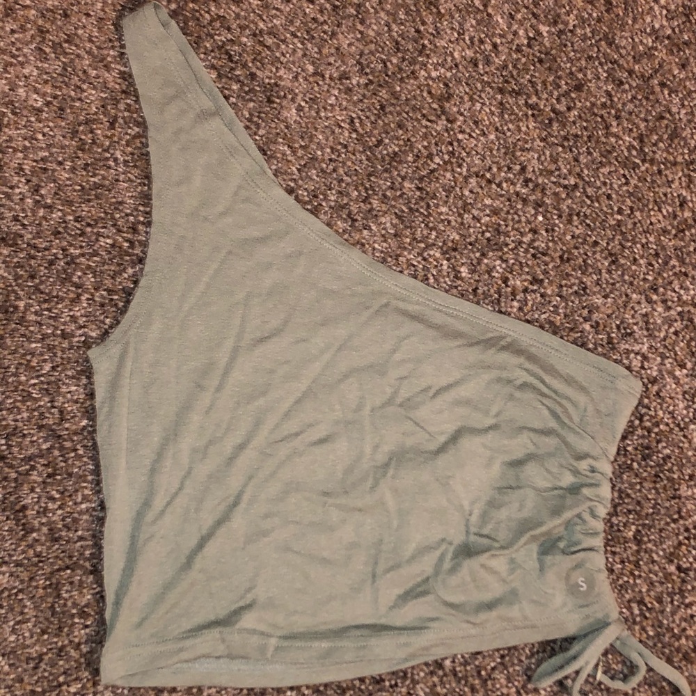 NWT Pacsun Sage Green One Shoulder Top